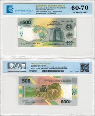 Central African States 500 Francs Banknote, 2020, P-700, UNC, TAP 60-70 Authenticated