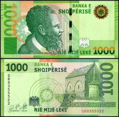 Albania 1,000 Leke Banknote, 2019, P-78, UNC