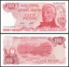 Argentina 100 Pesos Banknote, 1976-1978 ND, P-302b.2, UNC