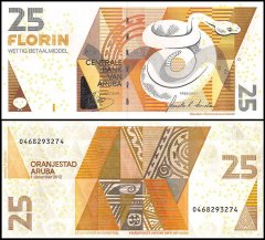 Aruba 25 Florin Banknote, 2012, P-17c, UNC