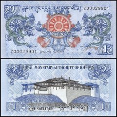 Bhutan 1 Ngultrum Banknote, 2013, P-27bz, UNC, Replacement