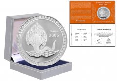 Cambodia 1 Sleung 20g Silver Proof Coin, 2006, Mint, Ancient Naga