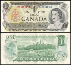 Canada 1 Dollar Banknote, 1973, P-85a.2, Used