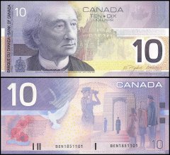 Canada 10 Dollars Banknote, 2003, P-102d, UNC