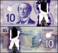 Canada 10 Dollars Banknote, 2013, P-107b, UNC, Polymer