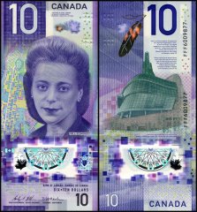 Canada 10 Dollars Banknote, 2018, P-113a.2, UNC, Polymer