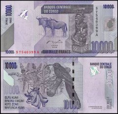 Congo 10,000 Francs Banknote, 2006 P-103a, UNC