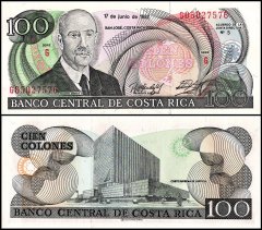Costa Rica 100 Colones Banknote, 1992, P-258, UNC