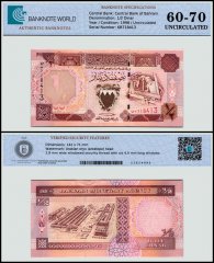 Bahrain 1/2 Dinar Banknote, L.1973 (1998 ND), P-18b.2, UNC, TAP 60-70 Authenticated