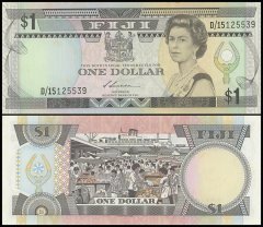 Fiji 1 Dollar Banknote, 1987 ND, P-86, Used
