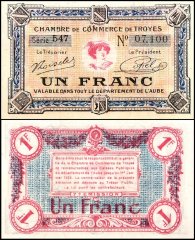 France 1 Franc Banknote, 1926, Jean Pirot # JP-124-14, UNC