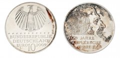 Germany Federal Republic 10 Euro Silver Coin, 2009, KM #280, VF-Very Fine, Commemorative, 400th Anniversary of Kepler's Laws