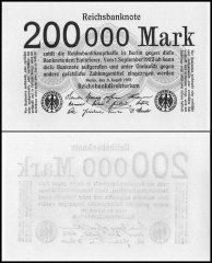 Germany 200,000 Mark Banknote, 1923, P-100, UNC