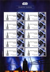 Great Britain Star Wars World Show New York Character Stamps, 2016, Darth Vader