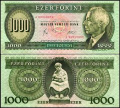 Hungary 1,000 Forint Banknote, 1983, P-173a, Used