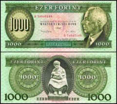 Hungary 1,000 Forint Banknote, 1993, P-176b, Used