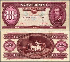 Hungary 100 Forint Banknote, 1989, P-171h, Used