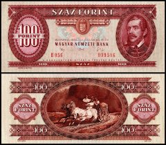 Hungary 100 Forint Banknote, 1992, P-174a, UNC