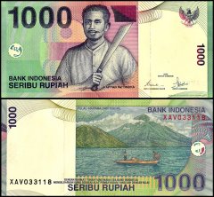 Indonesia 1,000 Rupiah Banknote, 2000, P-141a, UNC