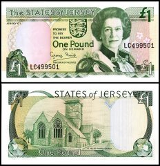Jersey 1 Pound Banknote, 1993 ND, P-20, UNC