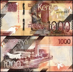 Kenya 1,000 Shillings Banknote, 2019, P-56, UNC