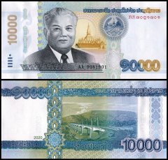 Laos 10,000 Kip Banknote, 2020, P-41B, UNC
