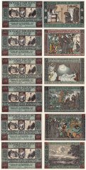 Ohrdruf 50 Pfennig 6 Pieces Notgeld Set, 1921, Mehl #1012.4, UNC