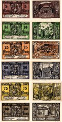 Thale 5 - 100 Pfennig 6 Pieces Notgeld Set, 1921, Mehl #1320.9, UNC