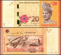 Malaysia 20 Ringgit Banknote, 2011 ND, P-54c, UNC