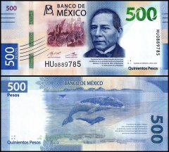 Mexico 500 Pesos Banknote, 2021, P-136k.1, UNC