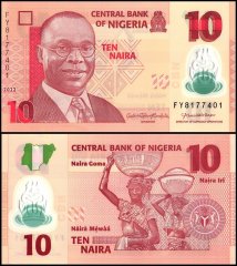Nigeria 10 Naira Banknote, 2022, P-39m, UNC, Polymer