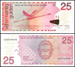 Netherlands Antilles 25 Gulden Banknote, 2016, P-29i, UNC