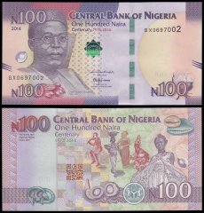 Nigeria 100 Naira Banknote, 2014, P-41, UNC, Commemorative