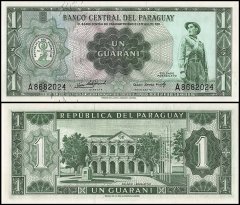 Paraguay 1 Guarani Banknote, 1952, P-193a, UNC