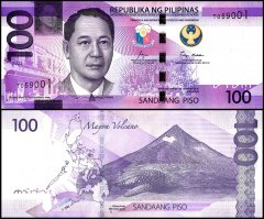 Philippines 100 Piso Banknote, 2022, P-232a.1, UNC