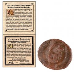 Roman Centenionalis Constantius II Gladiator Mini, w/ COA