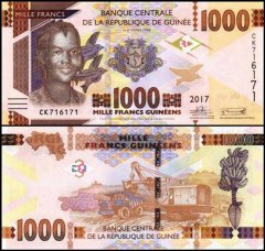 Guinea 1,000 Francs Banknote, 2017, P-48b, UNC