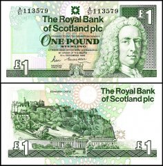 Scotland - The Royal Bank of Scotland plc 1 Pound Banknote, 1988, P-351a.1, UNC