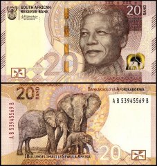 South Africa 20 Rand Banknote, 2023 ND, P-149, UNC