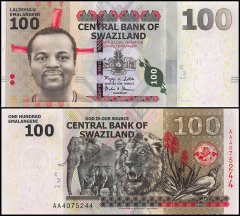 Swaziland - Eswatini 100 Emalangeni Banknote, 2010, P-39, UNC