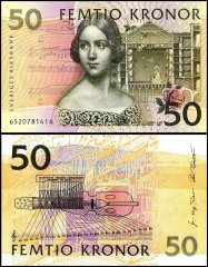 Sweden 50 Kronor Banknote, 1996, P-62a.1, UNC