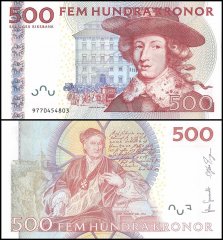 Sweden 500 Kronor Banknote, 2009, P-66c, UNC