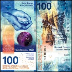 Switzerland 100 Francs Banknote, 2018, P-77Ab.2, UNC