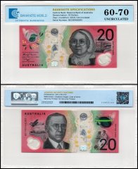 Australia 20 Dollars Banknote, 2019, P-64a.2, UNC, Polymer, TAP 60-70 Authenticated