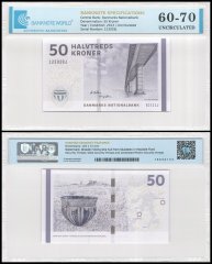 Denmark 50 Kroner Banknote, 2013, P-65f.3, UNC, TAP 60-70 Authenticated