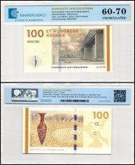 Denmark 100 Kroner Banknote, 2015, P-66d.2, UNC, TAP 60-70 Authenticated
