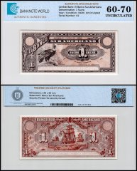 Ecuador 1 Sucre Banknote, 1920, P-S251r, UNC, Unsigned Remainder, TAP 60-70 Authenticated