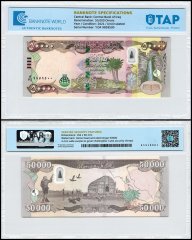 Iraq 50,000 Dinars Banknote, 2021 (AH1442), P-103a.3, UNC, TAP Authenticated