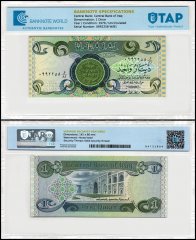 Iraq 1 Dinar Banknote, 1979 (AH1399), P-69a.1, UNC, TAP Authenticated