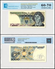 Poland 1,000 Zlotych Banknote, 1982, P-146c, UNC, TAP 60-70 Authenticated